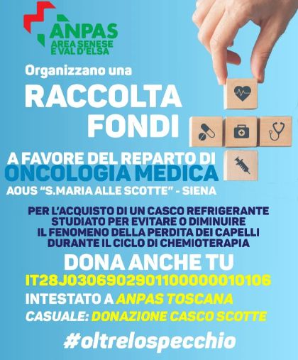 Raccolta fondi a favore del reparto di oncologia medica dell’AOUS “Santa Maria alle Scotte” di Siena