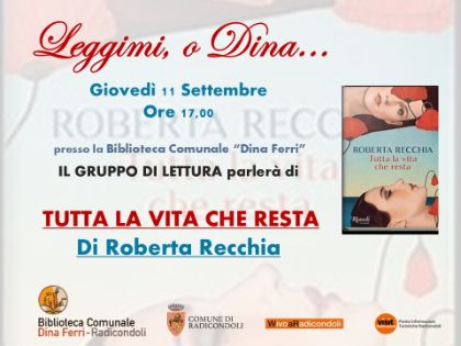 Giovedì 11 settembre 2025, ore 17.00: il Gruppo di lettura 
