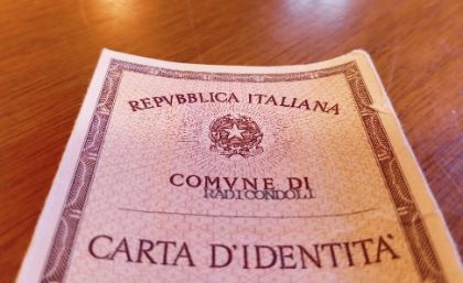 Carta d'identità cartacea - Scadenza validità 3 Agosto 2026