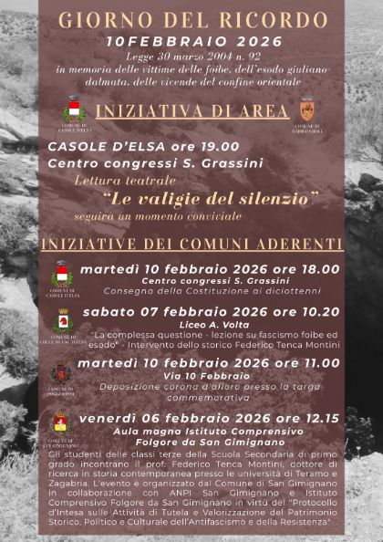 Giorno del Ricordo - 10 febbraio 2026