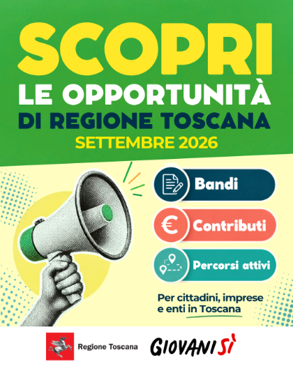 Bandi e opportunità Regione Toscana - Settembre 2026