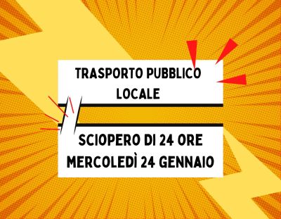 TPL Sciopero di 24 ore mercoledì 24 gennaio