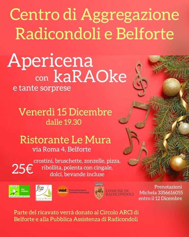 Apericena con karaoke
