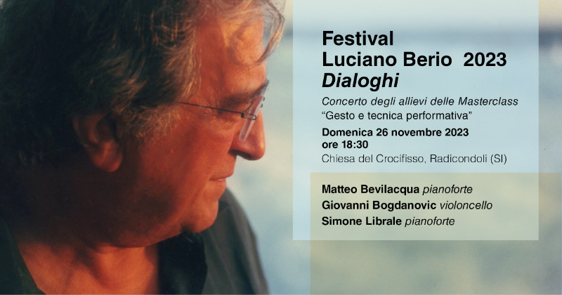 Festival Berio 26 novembre 2023