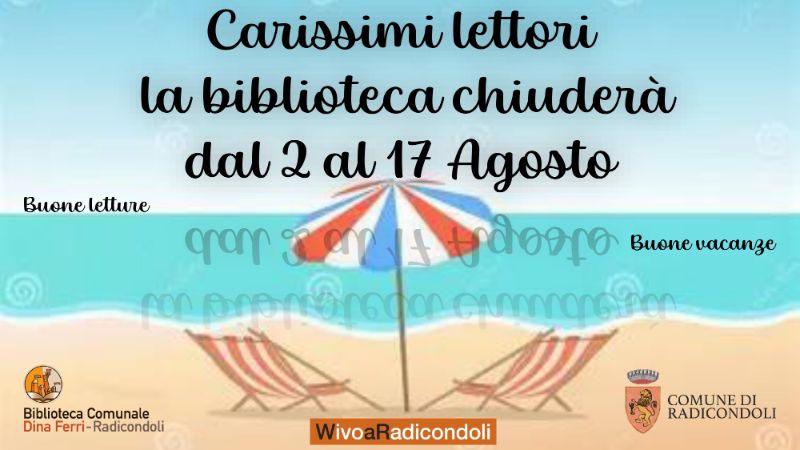 chiusura biblioteca 2025