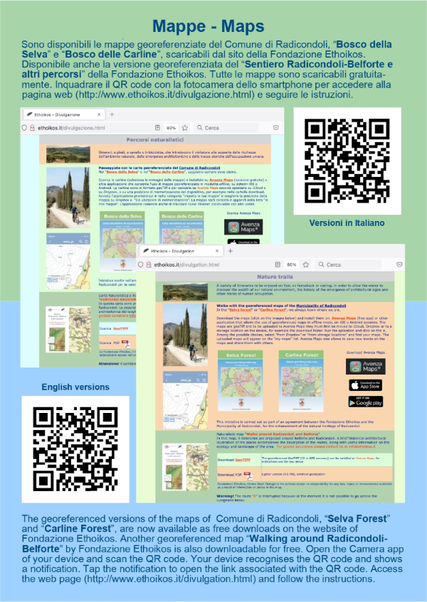 Cartine naturalistiche georeferenziate 